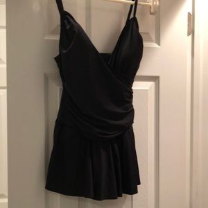 Black eco swim full piece size 8